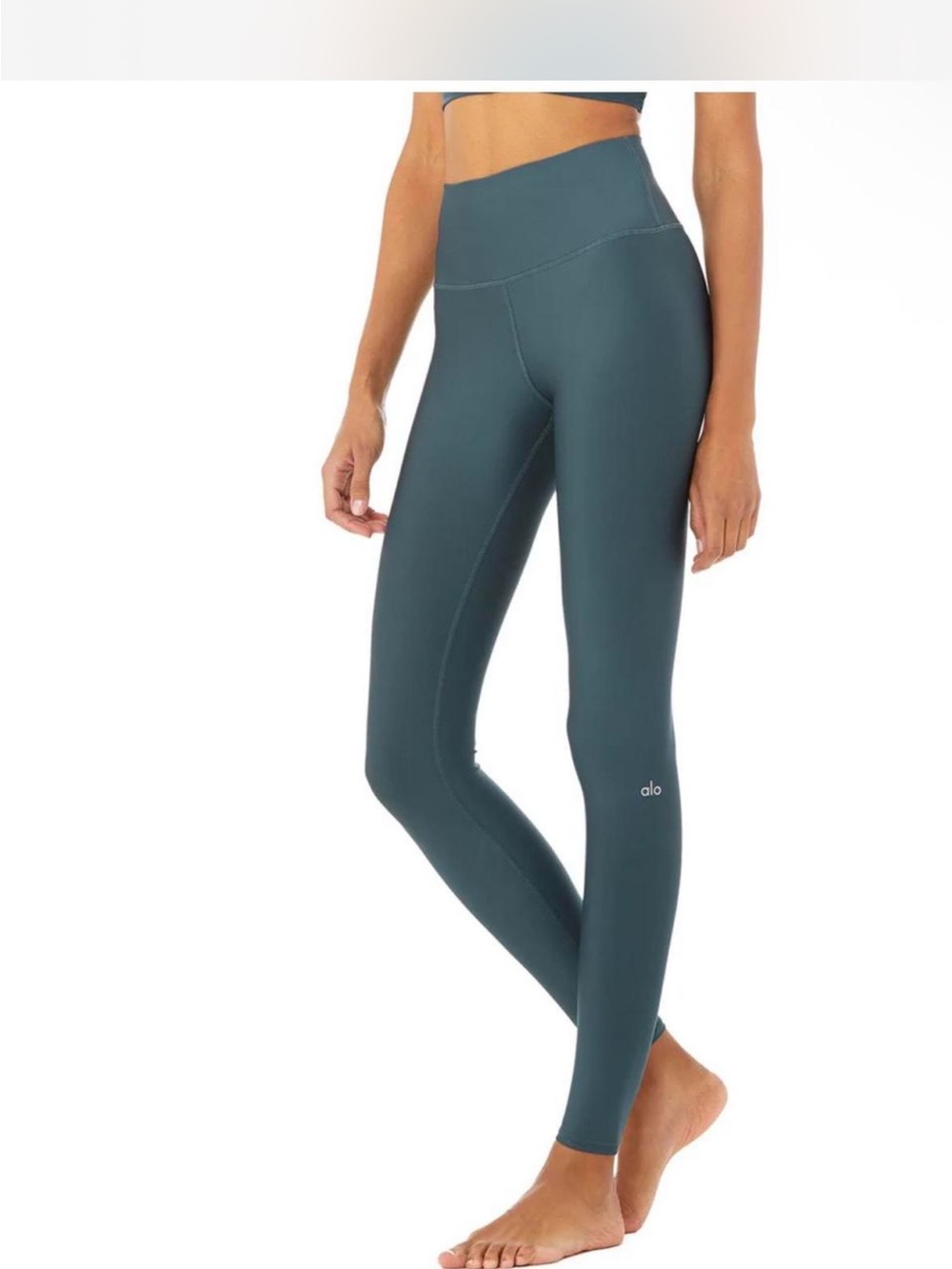 ALO Yoga High-Waist Legging — Teal Green